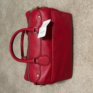 Ruby Red Coach Satchel